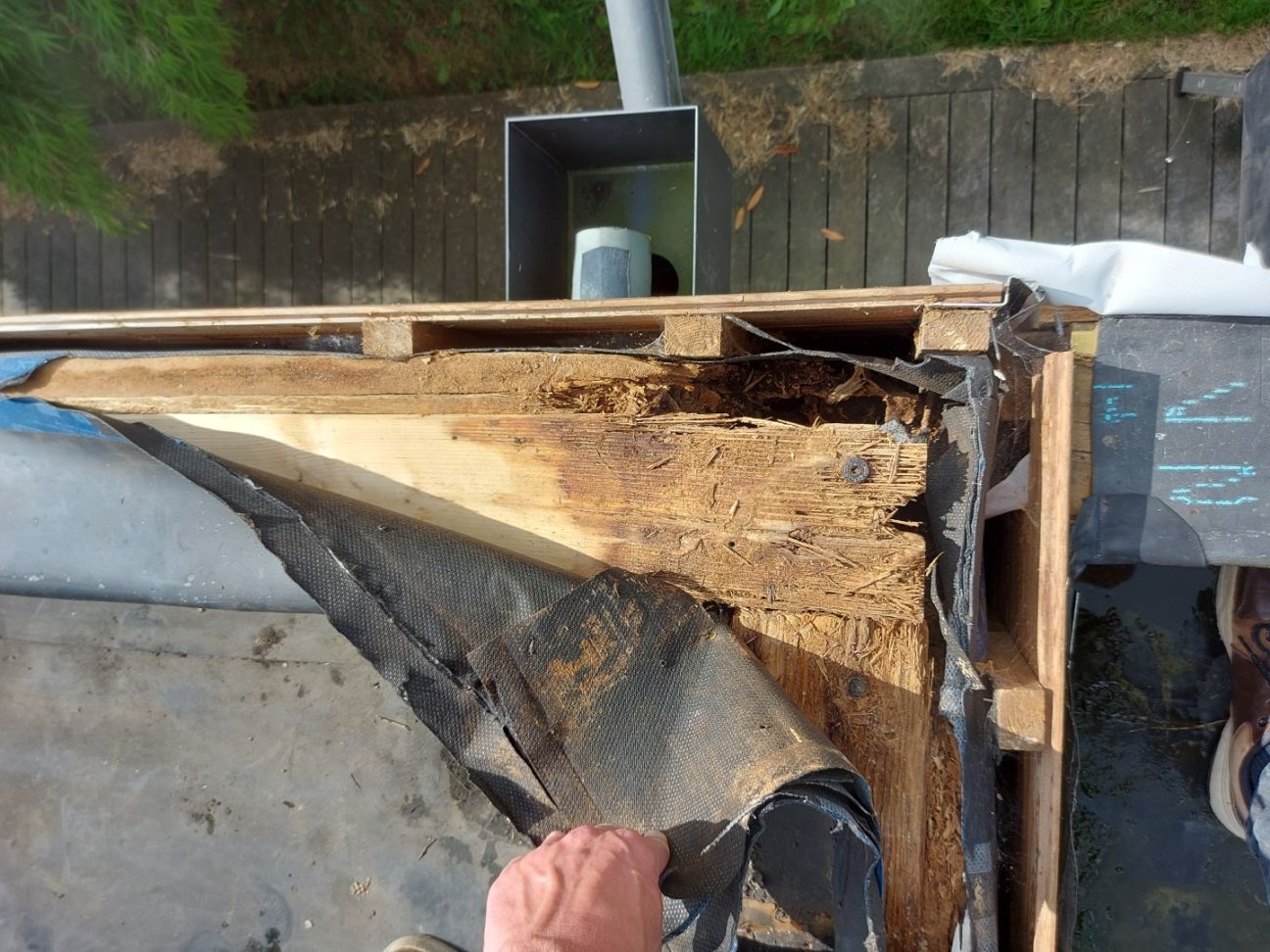 Etanchéité sur relevé à ossature bois non rabattue en façade